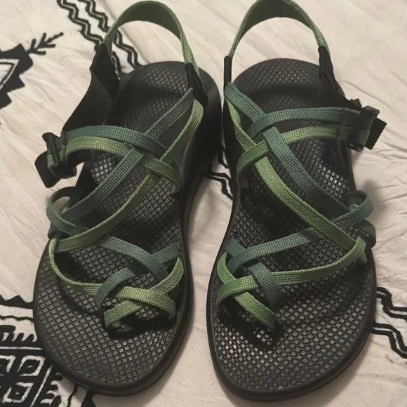 Chaco | Shoes | Chaco Green And Black Sandals Comfortable  display picture 1